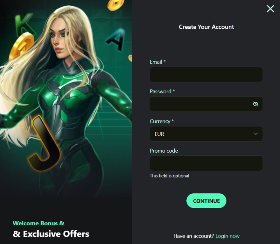 Betrix Casino Welcome Bonus