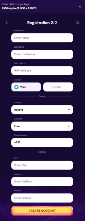 Nova Jackpot Casino Welcome Package