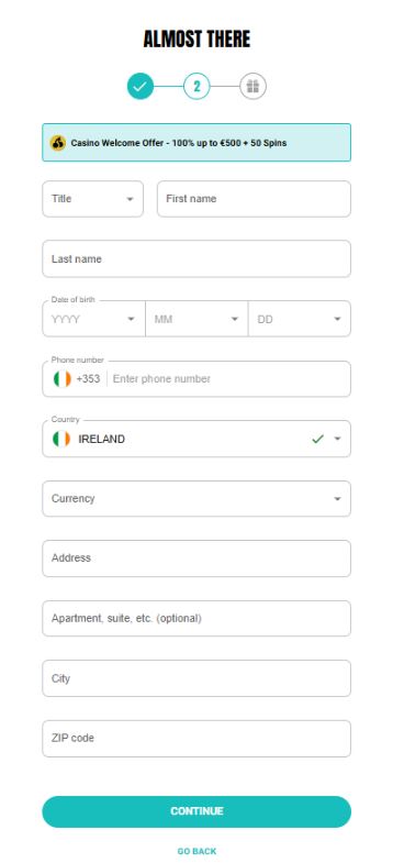 Karamba Casino Sign Up Almost There