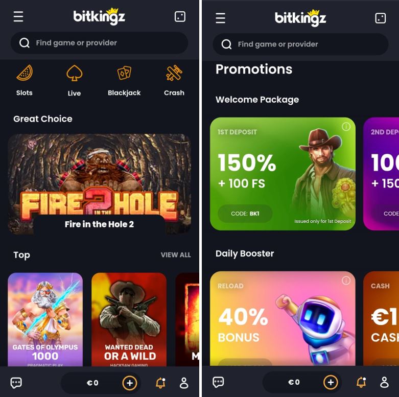 Mobile Casino Champion Bitkings