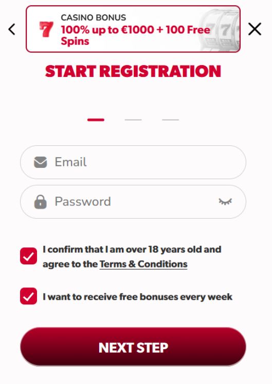 Betista Casino Sign Up