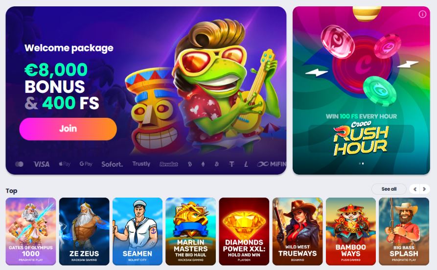 Crocoslots Casino Casino - €20 Deposit Casinos