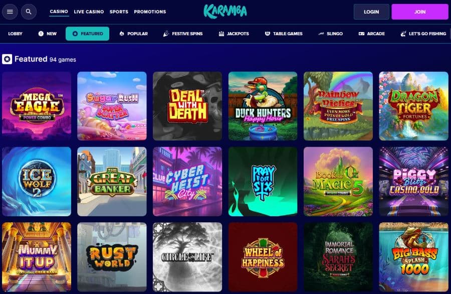 Karamba Casino - €10 Deposit Casinos