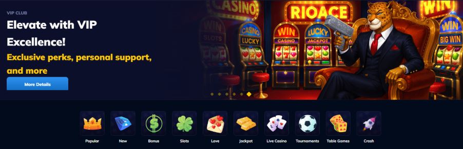 RioAce Casino - €10 Deposit Casinos