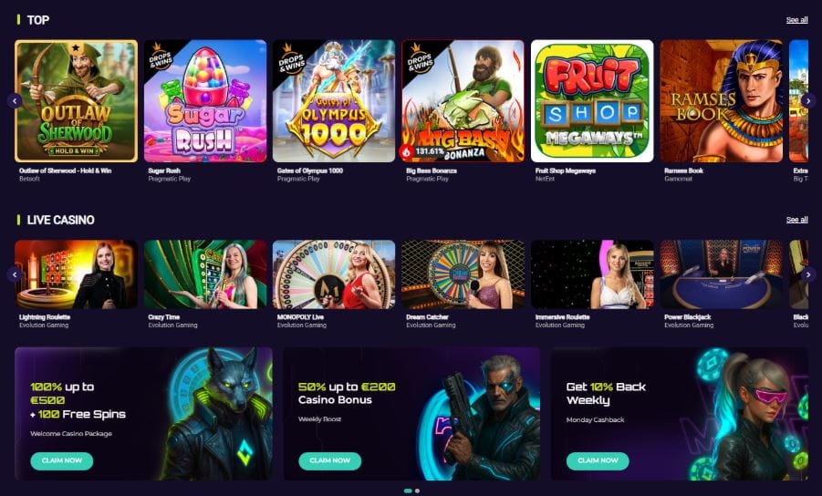 Spin Platinum Casino - €20 Deposit Casinos