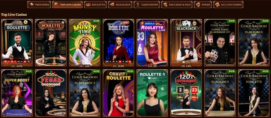 Wild Robin - Best Live Dealer Casino for Variety of Games