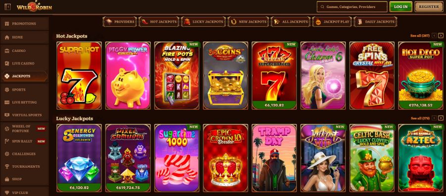 Wild Robin Casino - €20 Deposit Casinos
