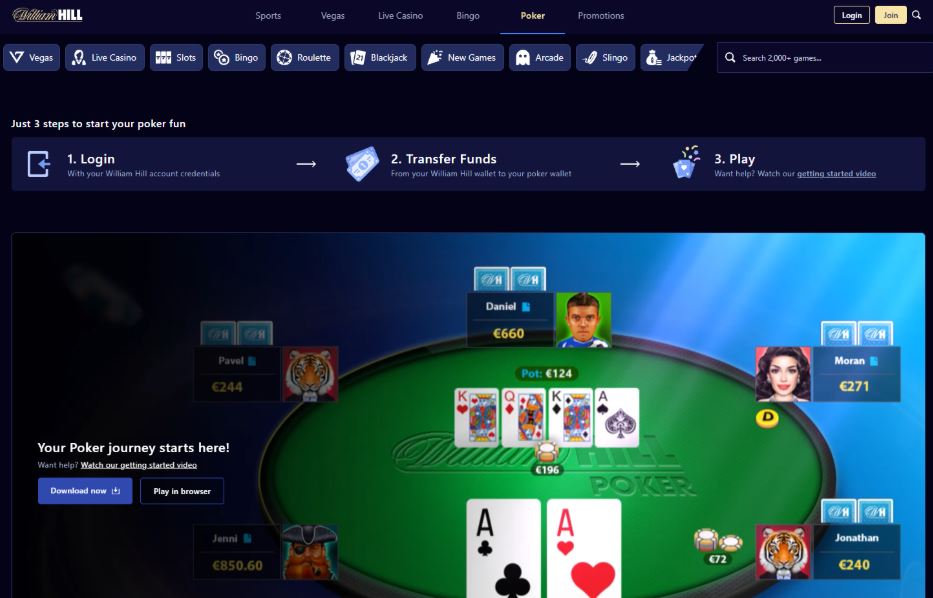 William Hill Casino Poker Room