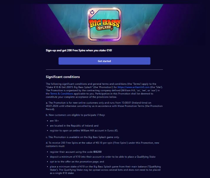 William Hill Casino Welcome Bonus