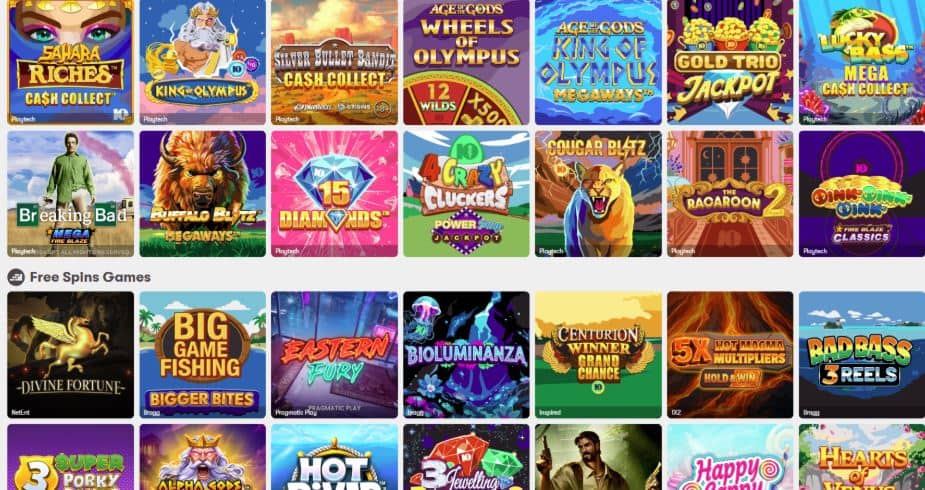 10Bet Casino Game Selection