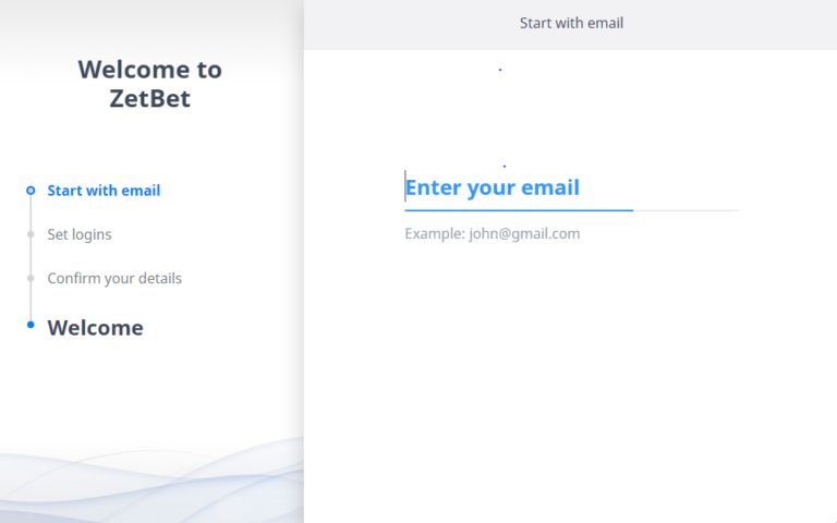 zetbet sign up page