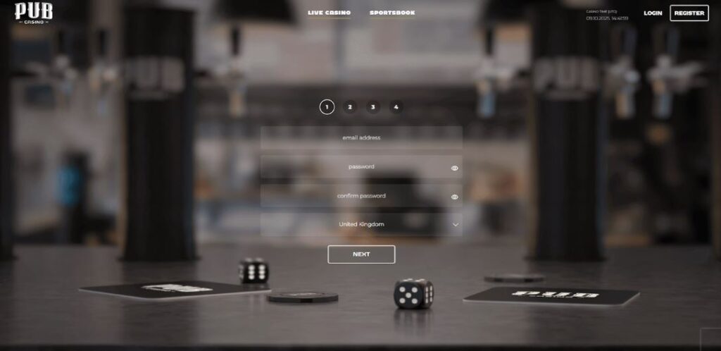 Pub Casino Registration