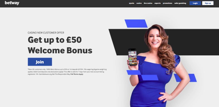 Betway Casino Welcome Bonus