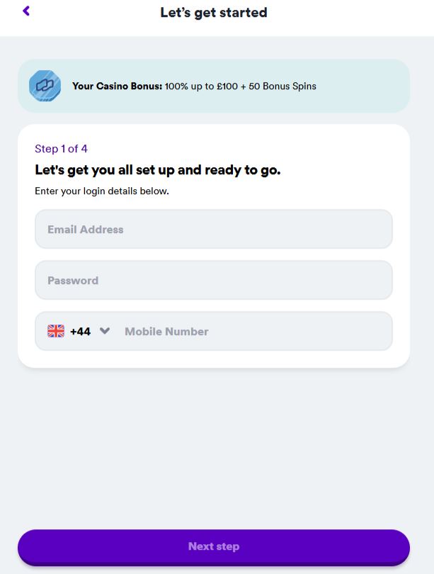 Casino Registration Process