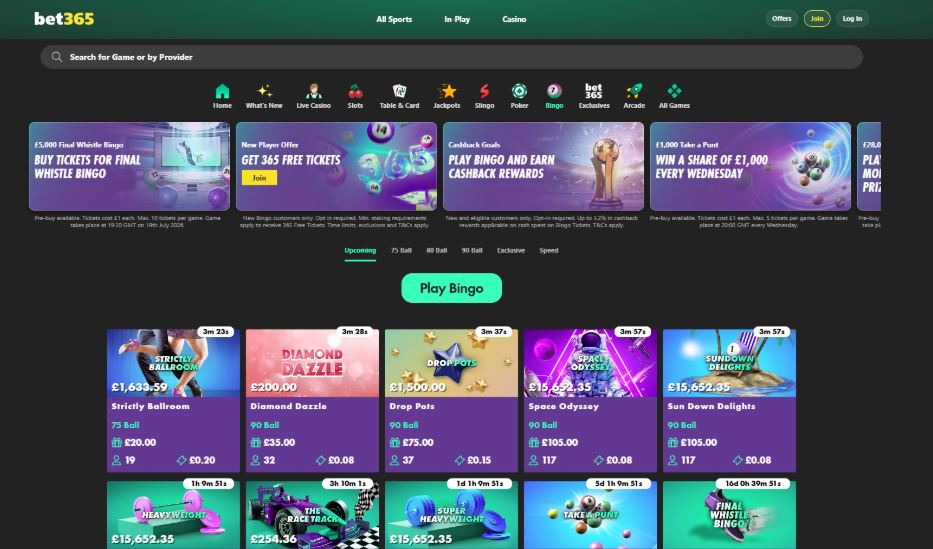 bet365 Casino Bingo