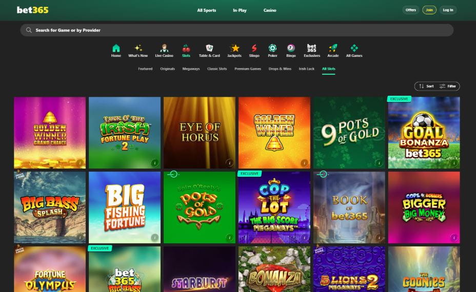 bet365 Casino Slots