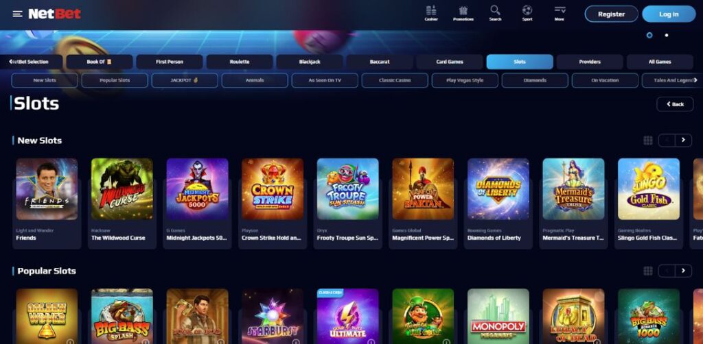 NetBet Casino Game Selection