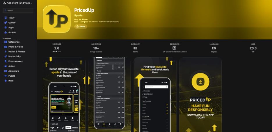 PricedUp Casino Mobile App and Device Compatibility