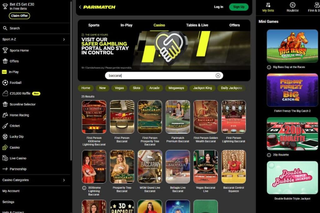 Parimatch Casino Baccarat