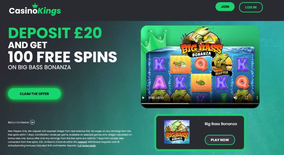 Casino Kings Welcome Bonus