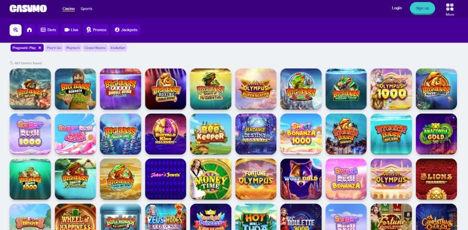 Casumo Casino Pragmatic Play