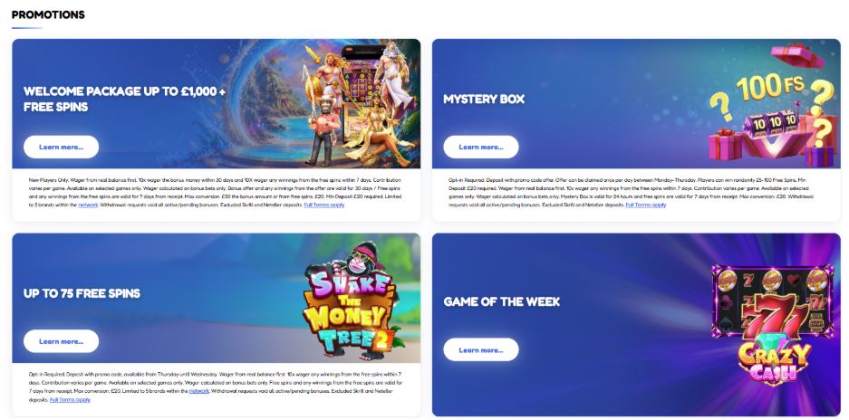 Monster Casino Promotions & Loyalty Program