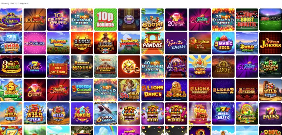 Vegas Wins Game Selection