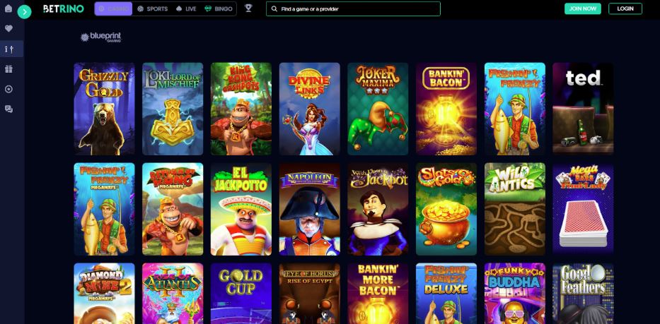 Betrino Casino Blueprint Gaming