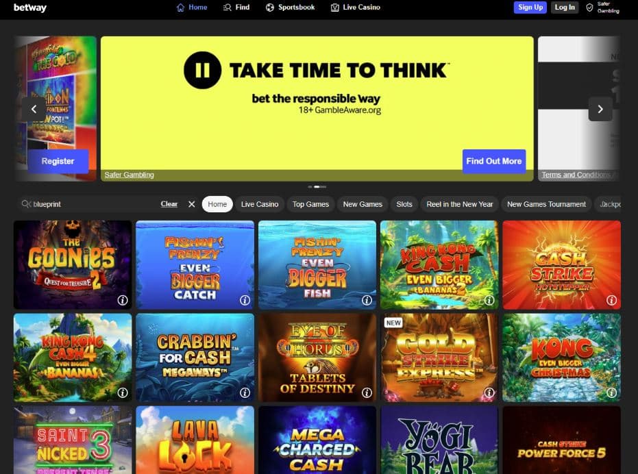 Betway Casino Blueprint Gaming