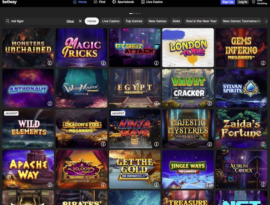 Betway Casino Red Tiger