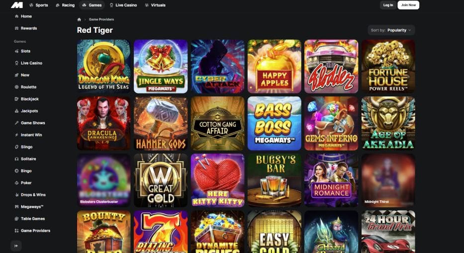 Midnite Casino Red Tiger