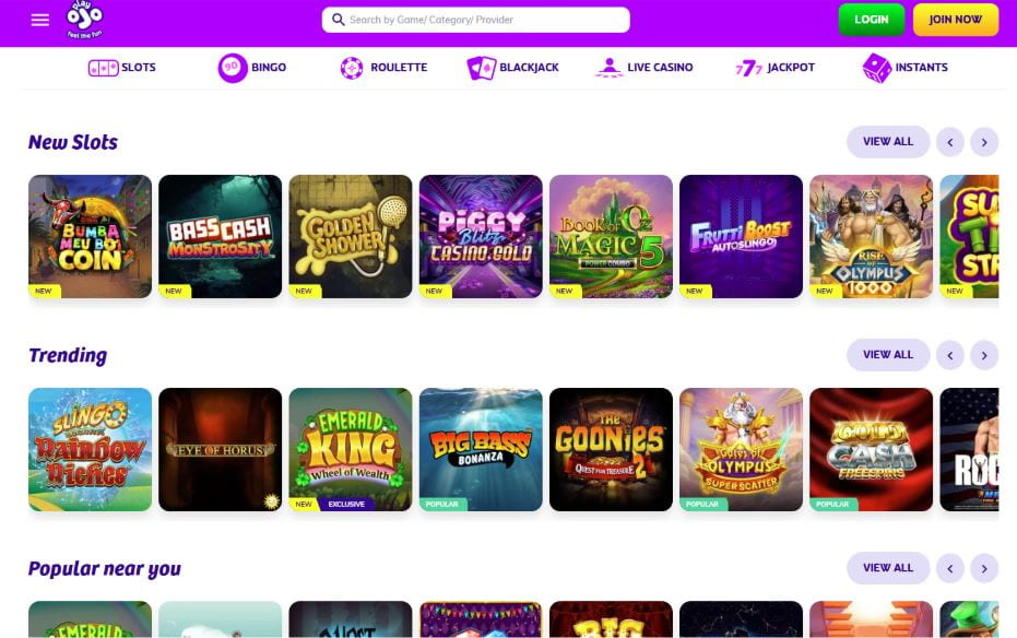 Play OJO Casino Barcrest