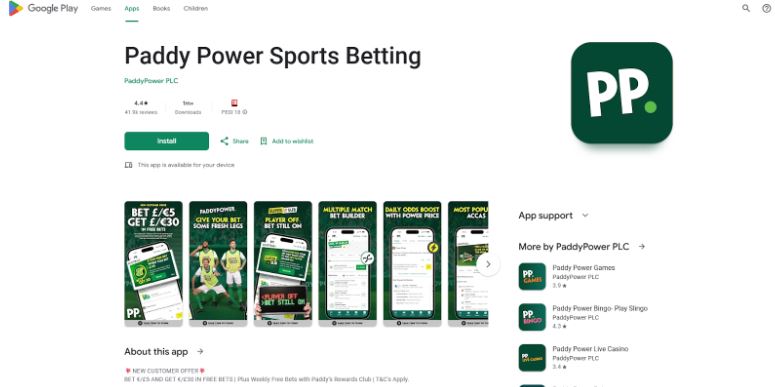Paddy Power Sports Betting App