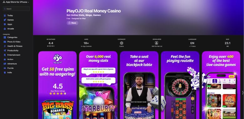 PlayOjo App