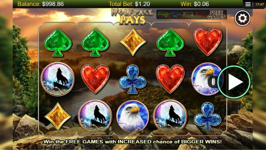 Wolfpack Pays NextGen Video Slot