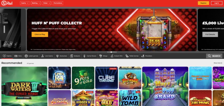 32 Red Casino - Casino Bonuses