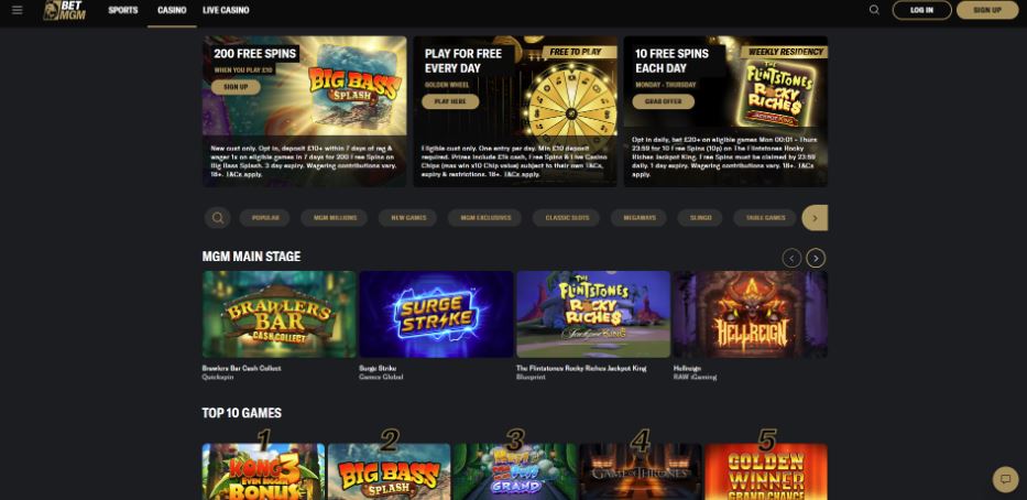 BetMGM Casino - Bank Transfer Casinos
