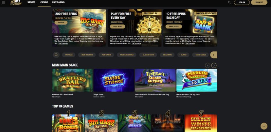 BetMGM Casino - Visa Casino