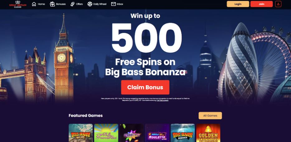 Great Britain Casino - £3 Deposit Casinos