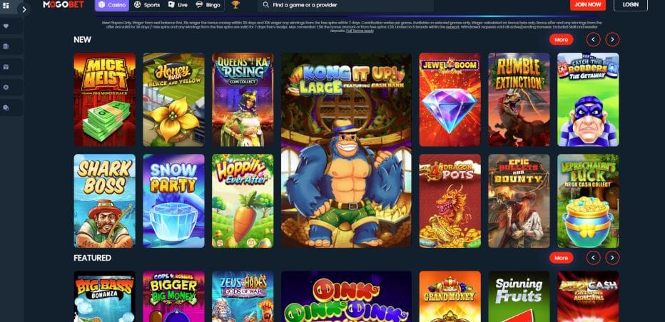 Mogobet Casino - Pay by Mobile