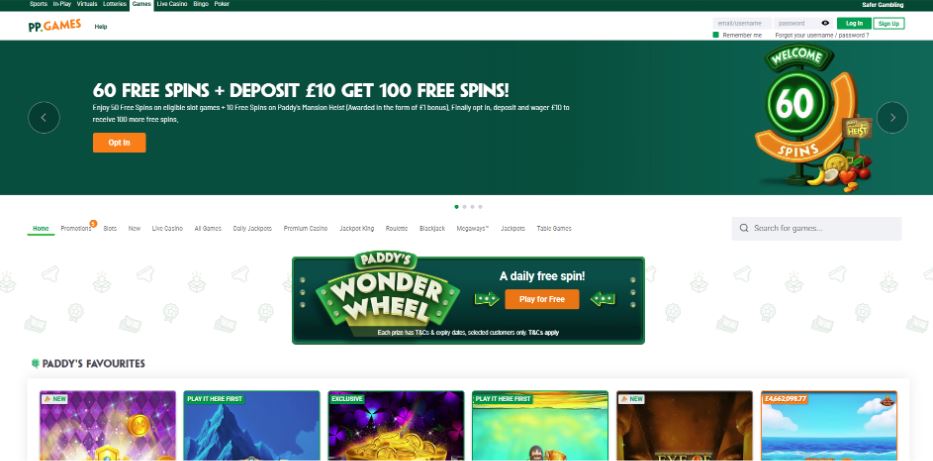 PaddyPower Casino - Visa Casino