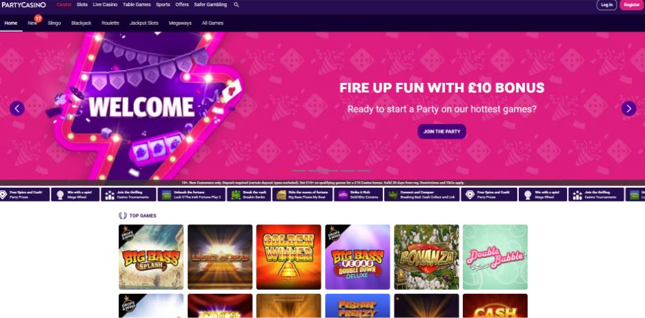 Party Casino - £3 Deposit Casinos