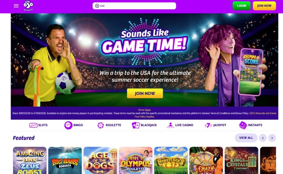 PlayOJO Casino - £5 Deposit Casinos