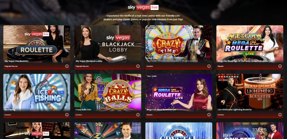 Sky Vegas Casino - £5 Deposit Casinos