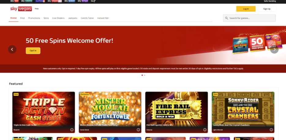 Sky Vegas Casino - Bank Transfer Casinos
