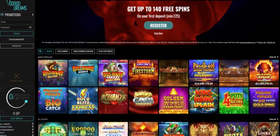 VoodooDreams Casino - Neteller Casino