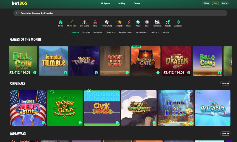 Bet365 Casino - Games Global Casinos