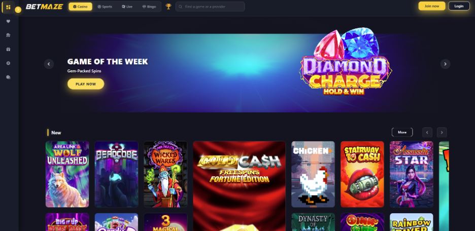 BetMaze Casino - 100% Casino Bonuses