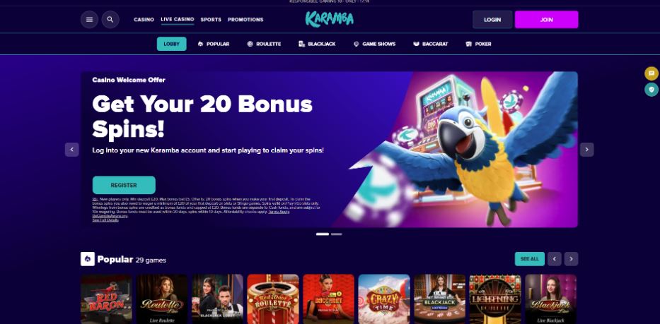 Karamba Casino - Craps Casinos