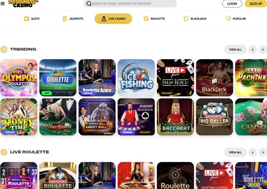 Megaways Live Casino